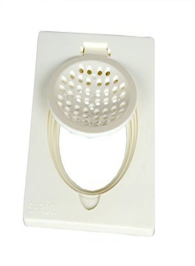 شروتي شبكة تصريف مياه الأمطار من مادة PVC من SHRUTI مقاس 6 بوصات × 6 بوصات، شبكة تصريف مياه الأمطار، فتحة تصريف المياه، شبكة أرضية مع مجموعة أكواب فلتر - عاجي (1271، 1273، 1274) - Image 3